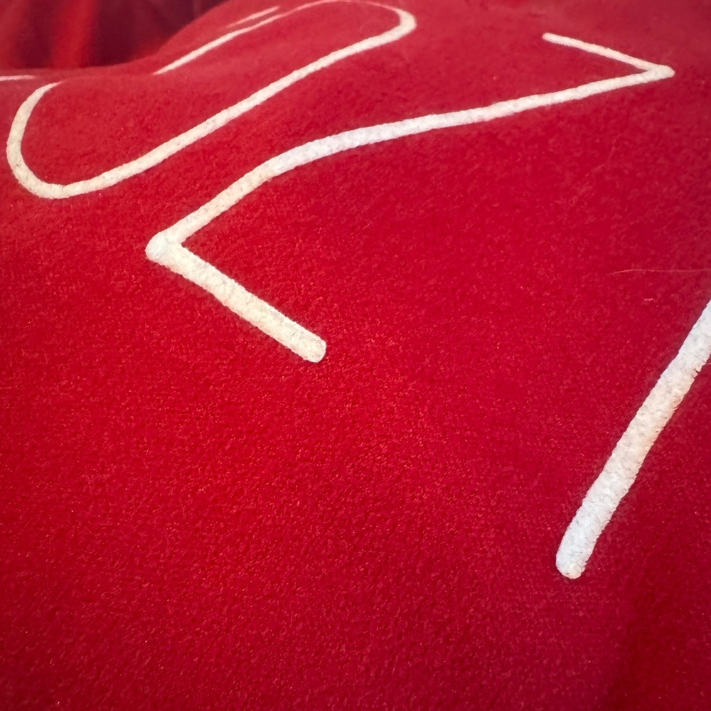 Rae Dunn Red Fleece Pullover. 2 piece jogger set. - Picture 4 of 4